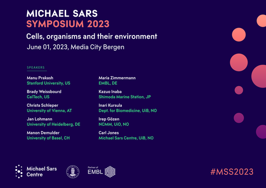 Poster promoting the Michael Sars Symposium