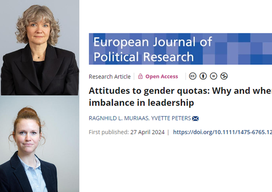 Pictures of Muriaas, Peters, and the top of the journal article.