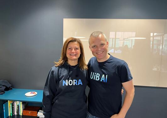 Pinar Heggernes og Klas H. Pettersen