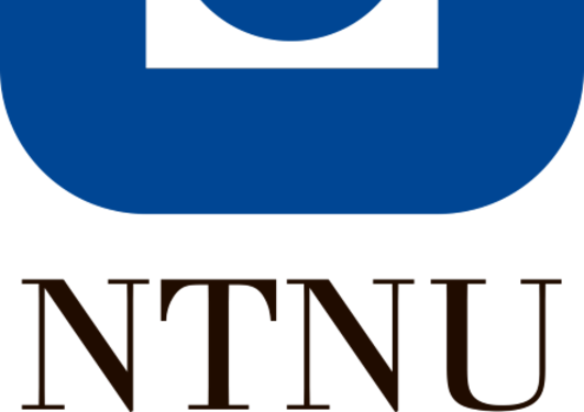 A blue square with rounded edges with a blue circle within a white square - the initials NTNU below