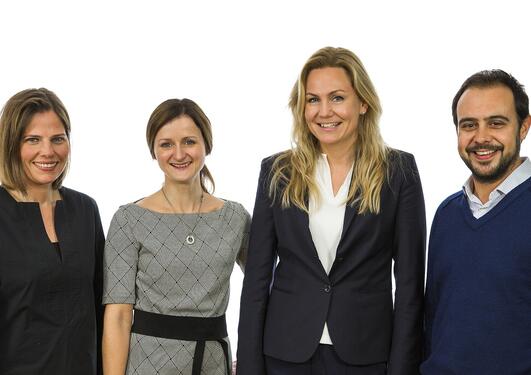 Anneken Sperr, Camilla Bernt, Anne Marie Frøseth og Christian Franklin