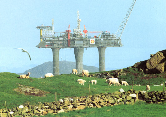 Traditional and modern land use - here from the 1970s in south-western Norway