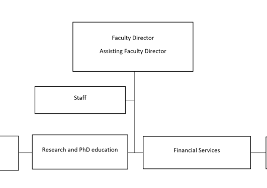 Organisational chart of the faculty administration