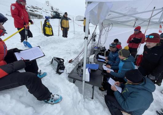 Bilder fra snøskredstudie 