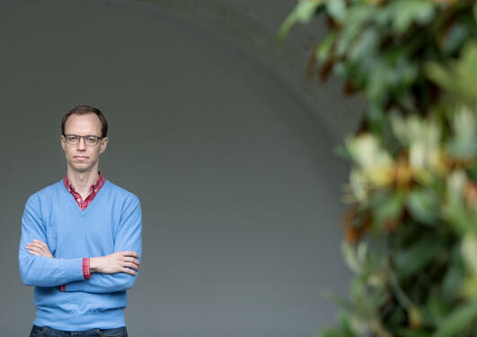 Portrait of Georg Picot from the Department of Comparative Politics at the University of Bergen (UiB), photographed in June 2017.