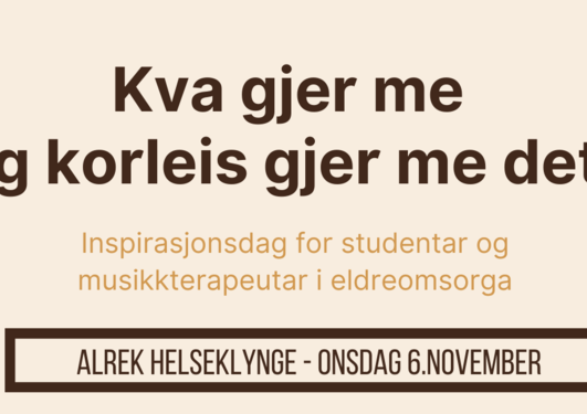 Plakat om inspirasjonsdag 6. november 2024