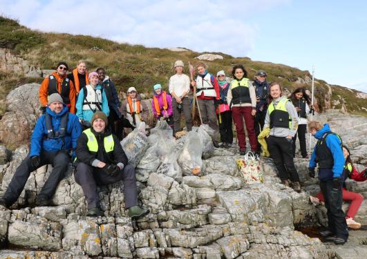 Plastrydding på Lisle Lyngøy