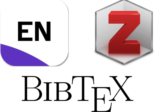 Logo for Endnote, Zotero and Bibtex