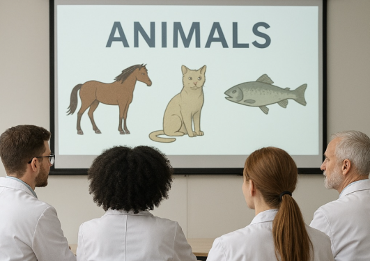 Bildet viser forskere på kurs