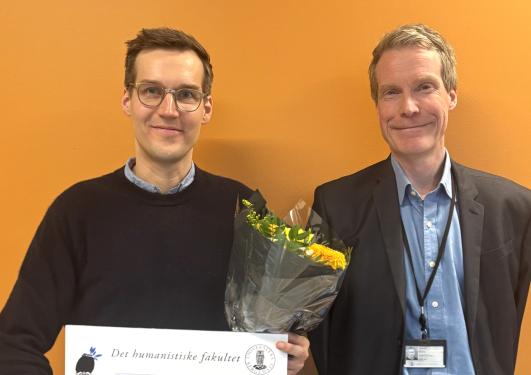 Førsteamanuensis Lukas Paul Skiba ble tildelt prisen for unge forkertalenter 2026.