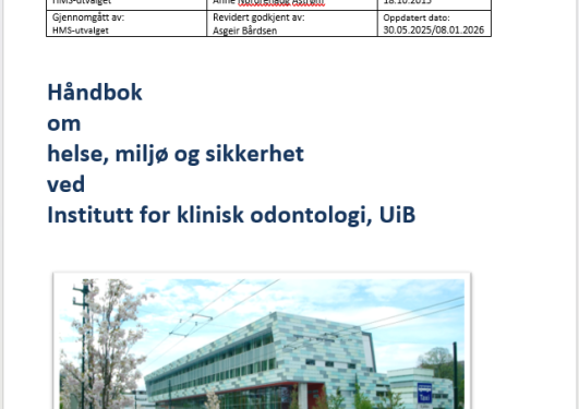 Bilde av HMS-håndbok