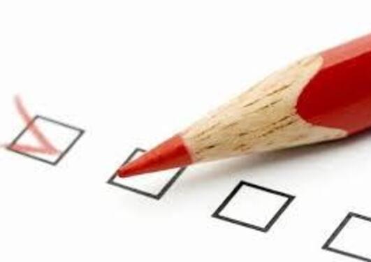 Blyant som krysser ut boks