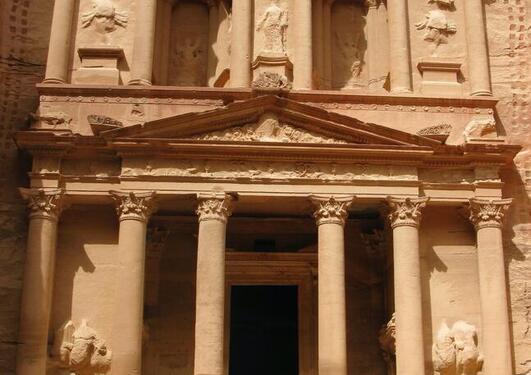 royal tomb in the ancient city of petra jordan