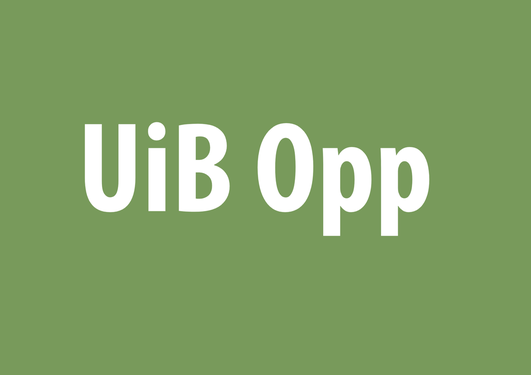 UiB opp logo