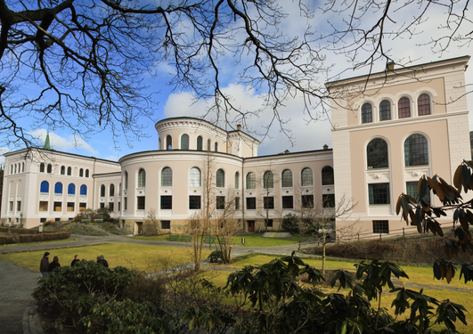 The university museum building is one of the landmarks in Bergen and a proud part of the University of Bergen.