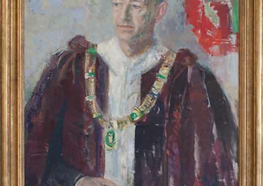 Agnes Hiort: Portrett av Erik Waaler, 1960