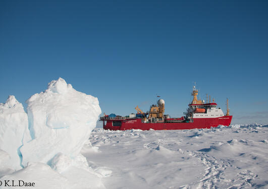 Isbryteren Ernest Shackleton. Foto: Kjersti Lundmark Daae