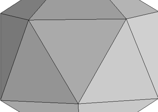 The icosahedron.