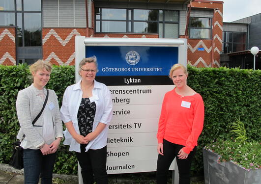 Participants from Bergen outside the Conference Center Wallenberg in Gothenburg.