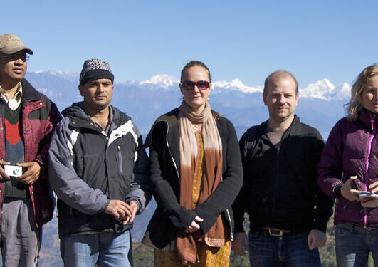 HIMALINES: Participants from Nepal and Bergen seen here on an excursion to...