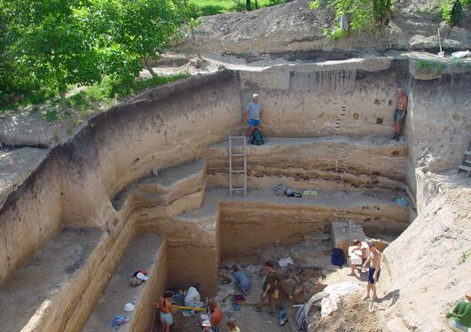 Excavation - Kostenki, Russia.