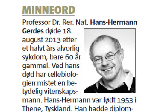 Minneord Hans-Hermann Gerdes, BT 11.10.2013