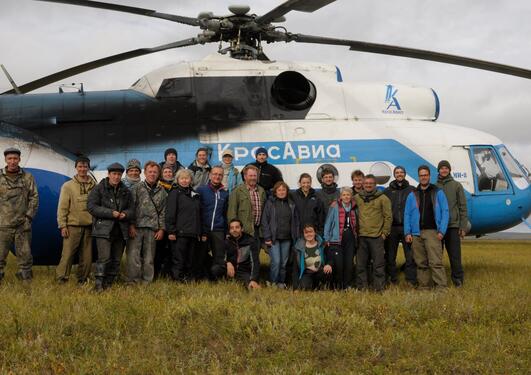 The CryoCARB team on the Taymyr Peninsula, Summer 2011.