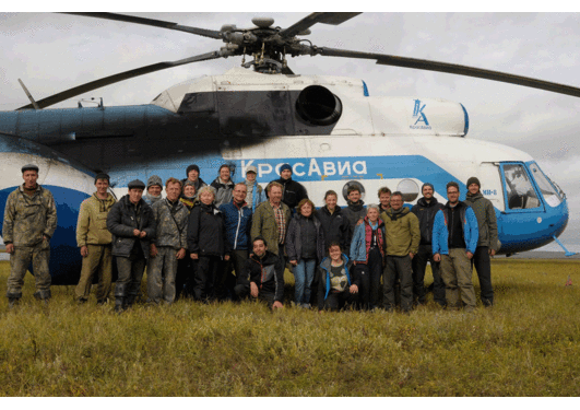 The CryoCARB team on the Taymyr Peninsula, Summer 2011
